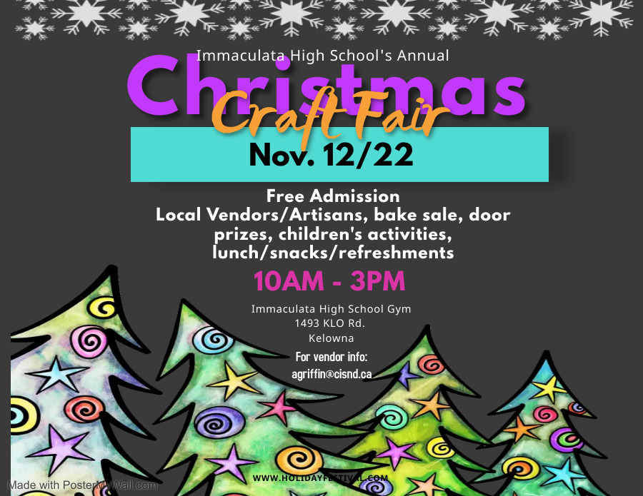 Immaculata Christmas Craft Fair Kelowna Events